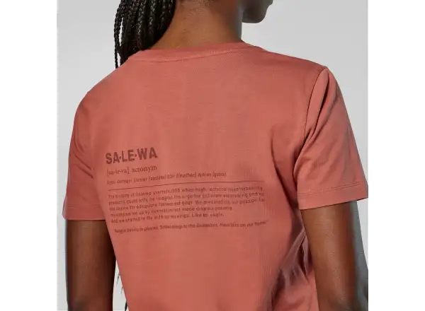 Salewa Eagle Vocab T-shirt women's T-shirt short sleeve Etruscan red