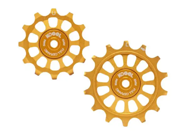 Kogel road pulleys full ceramic for Shimano 12/14 t. full ceramic Gold