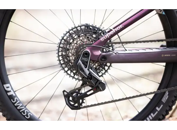 Superior iXF 9.8 mountain e-bike matte berry carbon