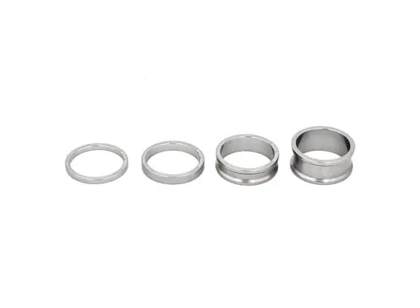 Wolf Tooth spacer kit 3,5,10,15 mm for stem 1 1/8" silver