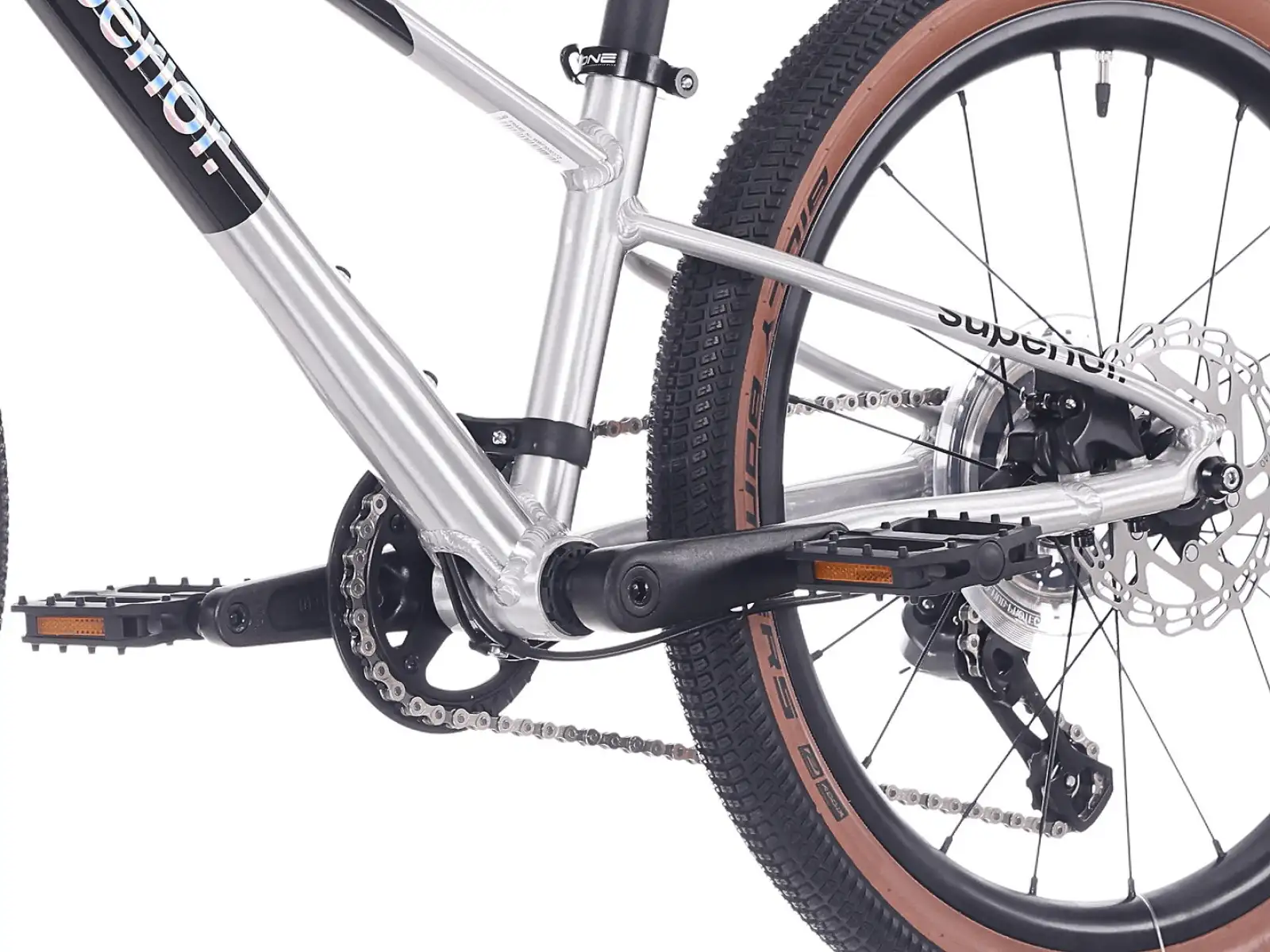 Superior TEAM 20 bike Gloss Brushed Alu / Rainbow Black 9.0"