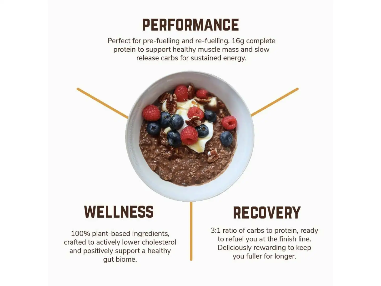 Veloforte Overnight Oats porridge Smooth Cocoa