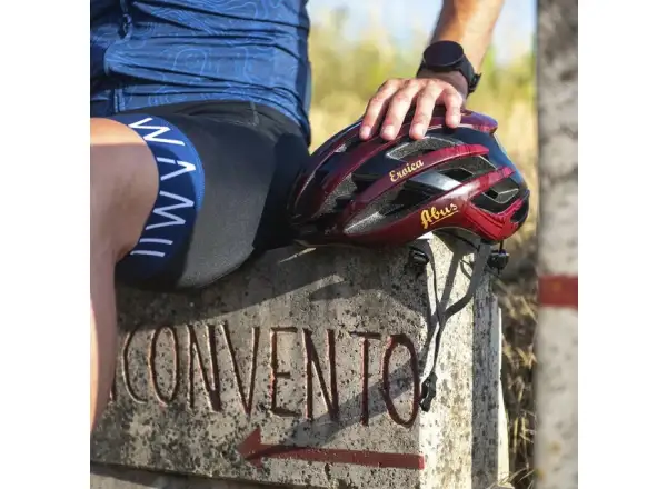 Abus AirBreaker Eroica road helmet Chianti Red