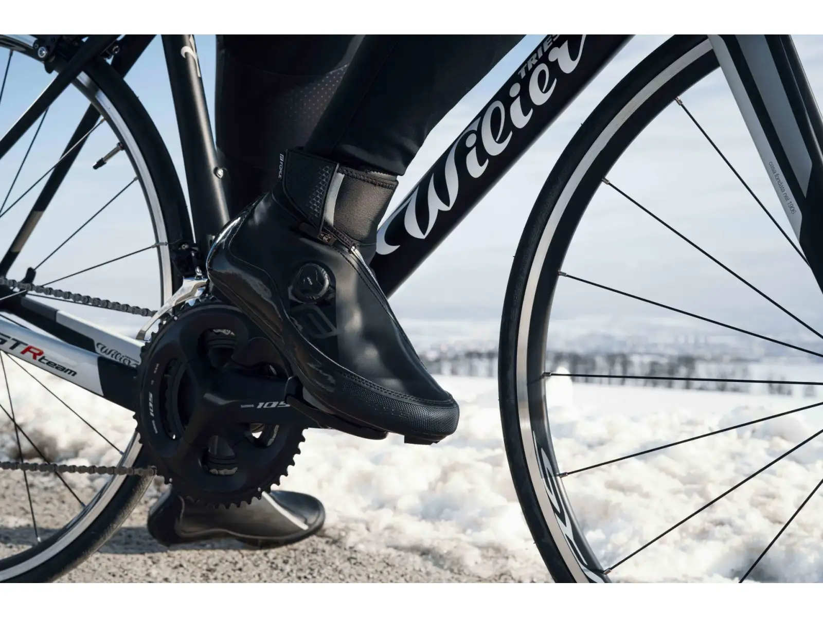Force Road Glacier winter road men's cycling shoes black