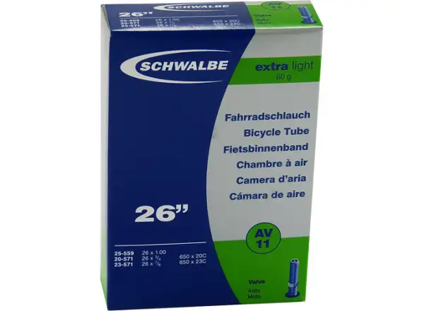Schwalbe inner tube MTB Extra Light 26x1.00" (Nr.11)