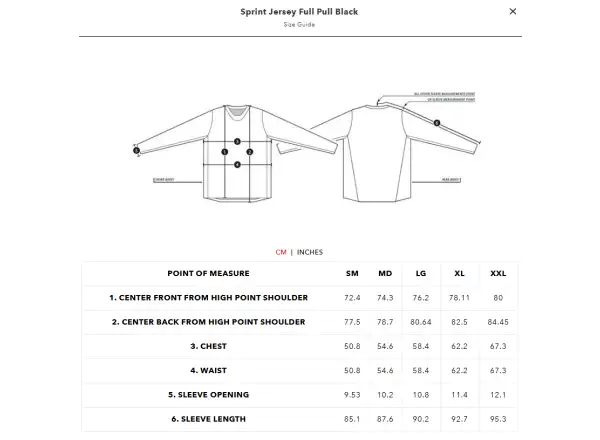 Troy Lee Designs Sprint Full Pull men's jersey long sleeve Black