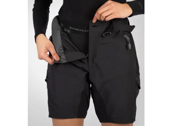 Endura Hummvee women's shorts with inner liner Black
