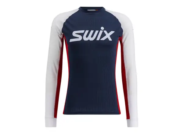 Swix RaceX Classic men's long sleeve shirt Navy/White