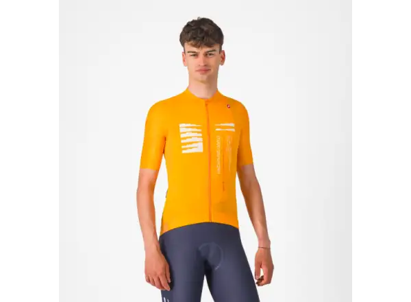 Castelli Espresso R-A/D men's jersey short sleeve Vivid Orange