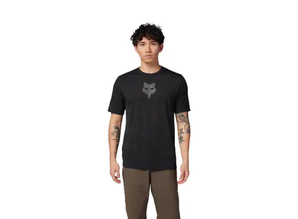Fox Ranger TruDri men's jersey short sleeve Black