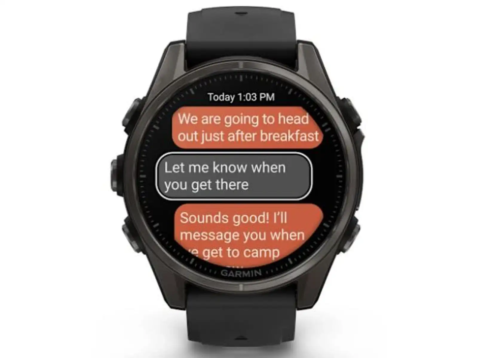 Garmin fenix 8 - 43 mm AMOLED Sapphire smart watch Carbon titanium Black/Pebble grey