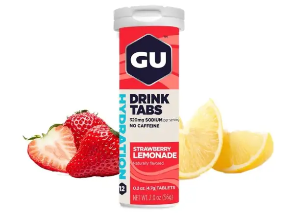 GU Hydration Drink Tabs soluble tablets Strawberry Lemonade 54 g