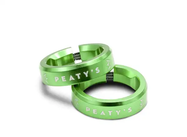 Peaty's Monarch Lock Ring grip clamp Emerald