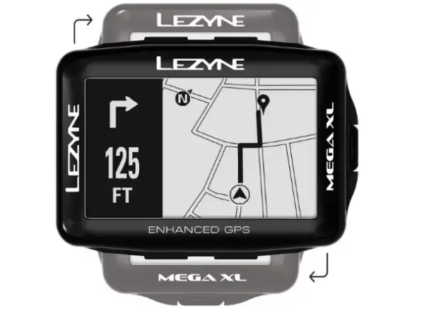 Lezyne Mega XL GPS navigation black