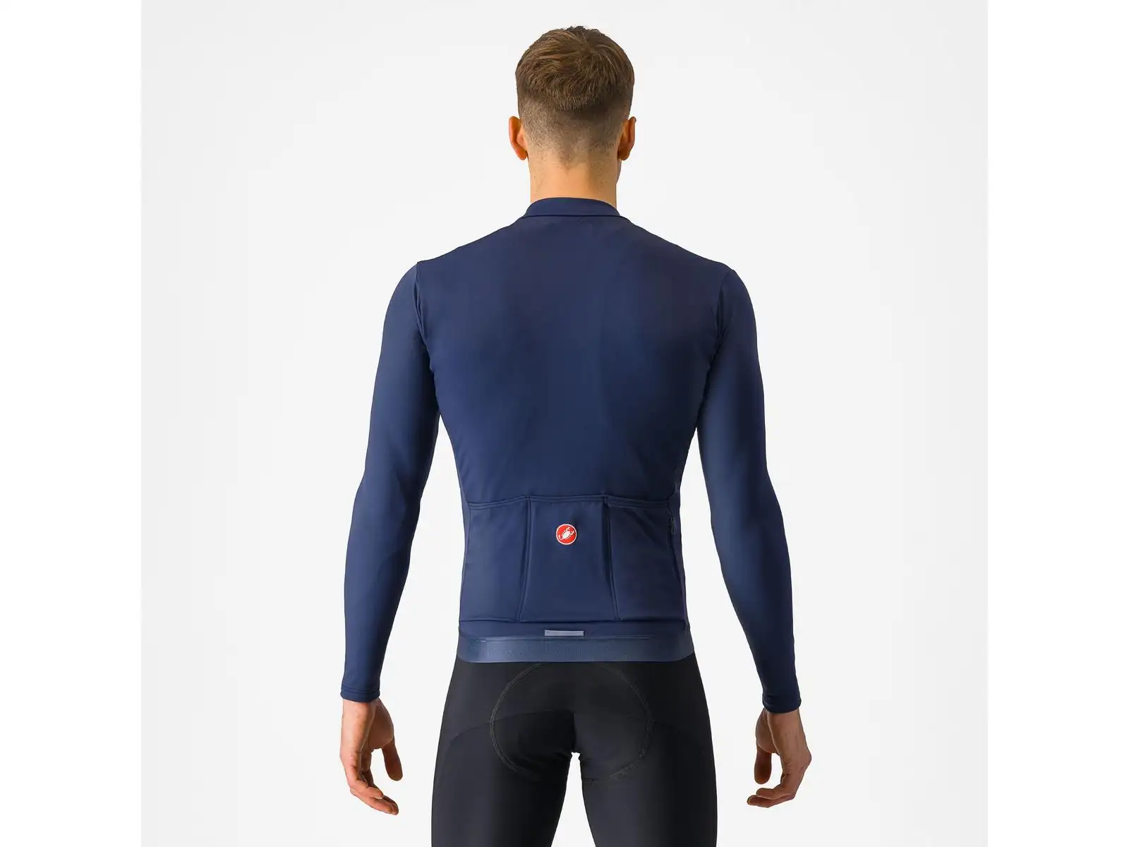 Castelli Espresso Thermal men's jersey Belgian Blue