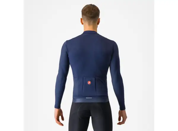 Castelli Espresso Thermal men's jersey Belgian Blue