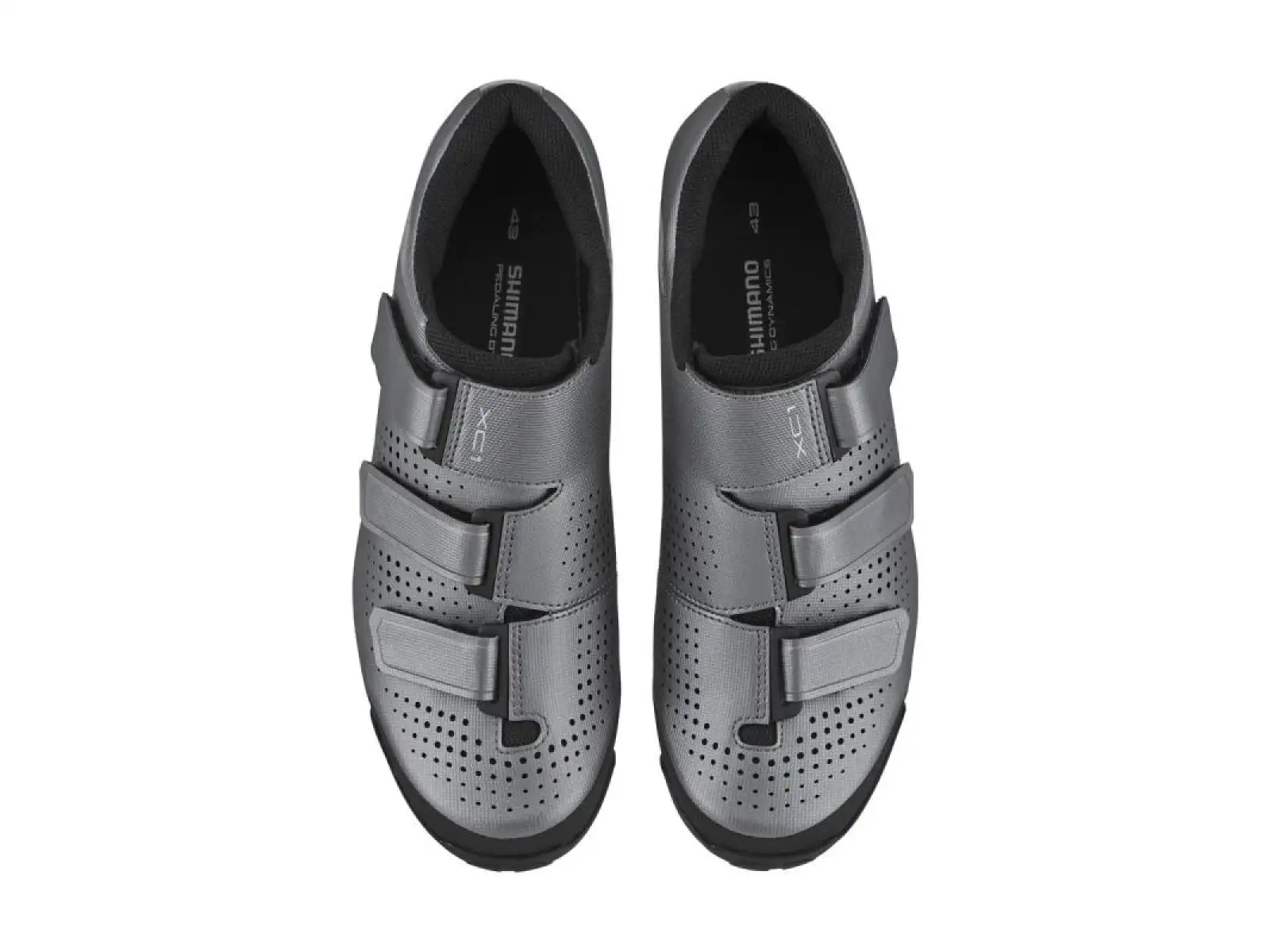 Shimano SH-XC100 men's MTB shoes silver