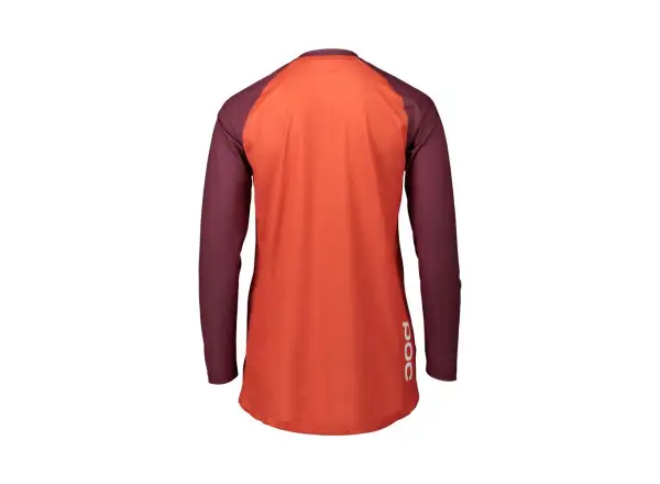 POC Pure women's MTB jersey long sleeve Propylene Red/Agate Red