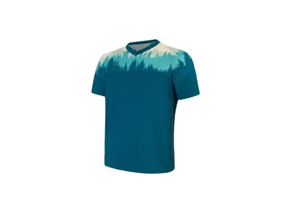 Sensor Helium men's jersey short sleeve sapphire/Trees