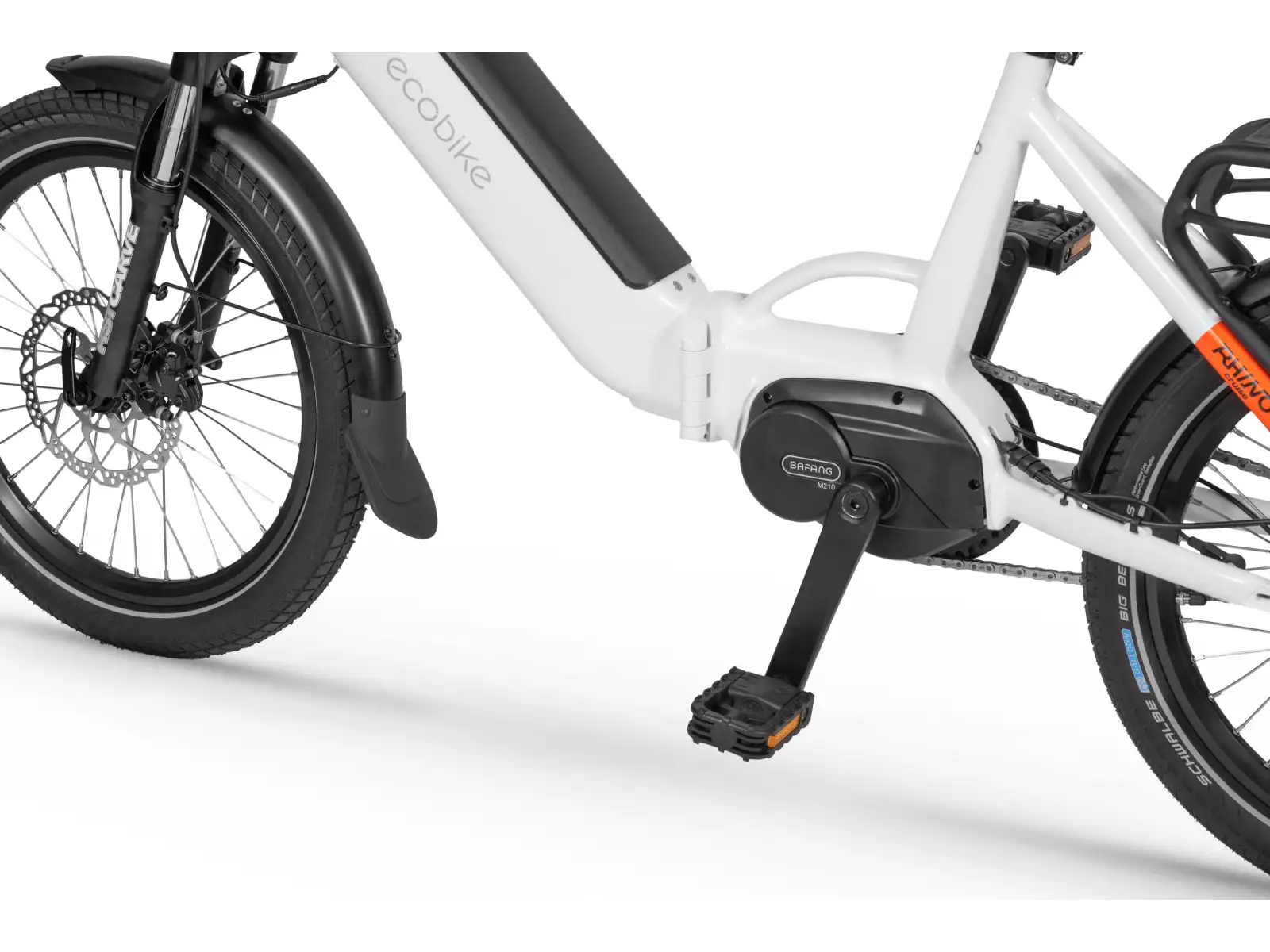 Ecobike Rhino Cruise 630 Wh Arctic White folding electric bike