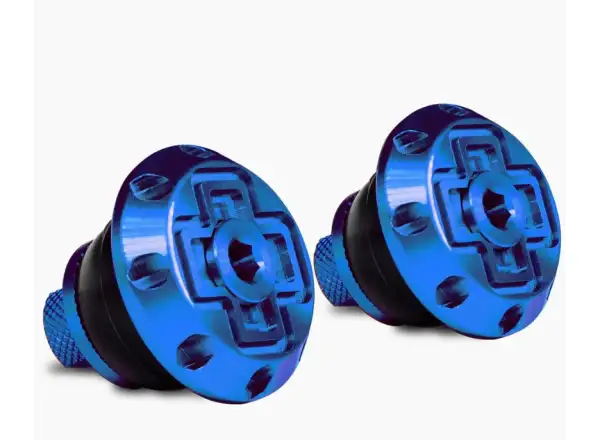 Muc-Off Disco Bar End Plugs handlebar end caps blue