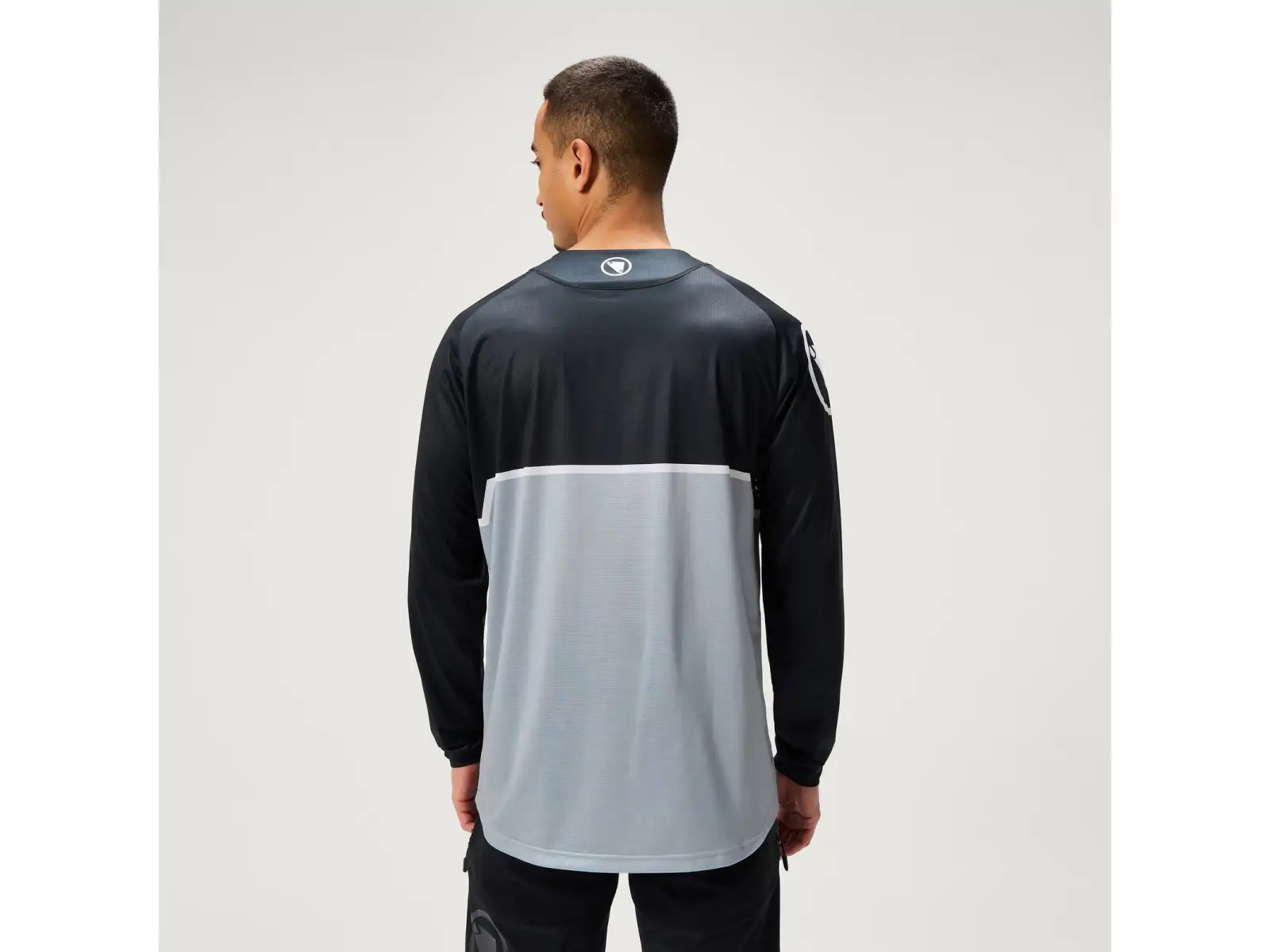 Endura Core Printed L/S Tee men's long sleeve jersey Black