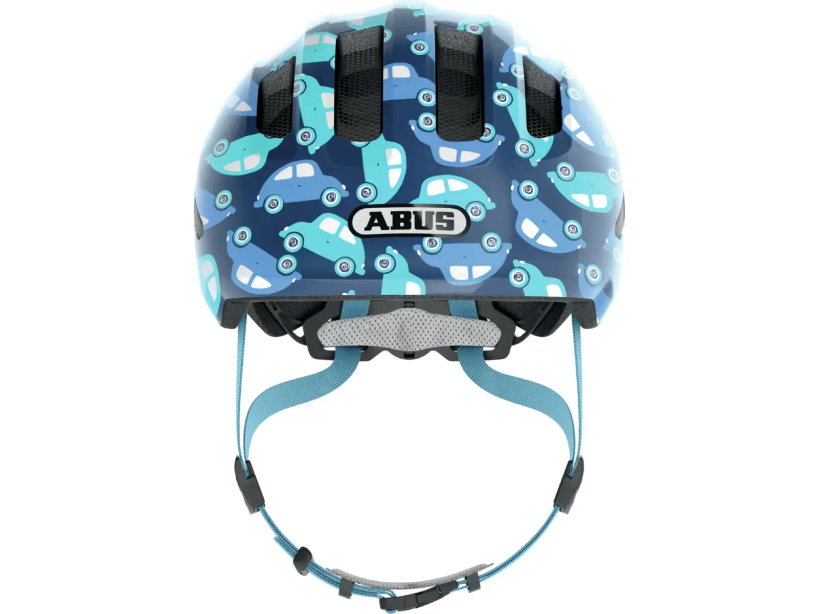 Abus Smiley 3.0 LED kids helmet Blue Car