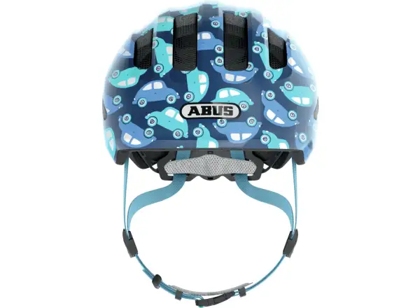 Abus Smiley 3.0 LED kids helmet Blue Car