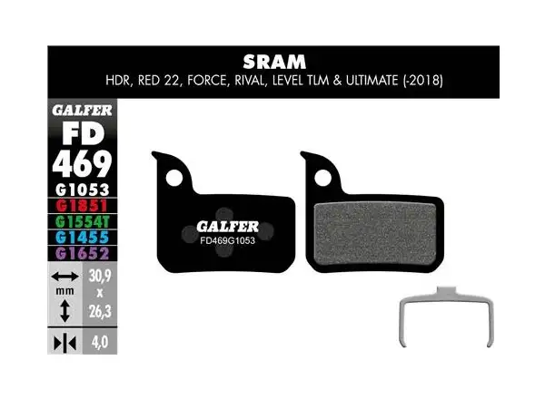 Galfer FD469 Standard for Sram HRD, Red, Force, Rival