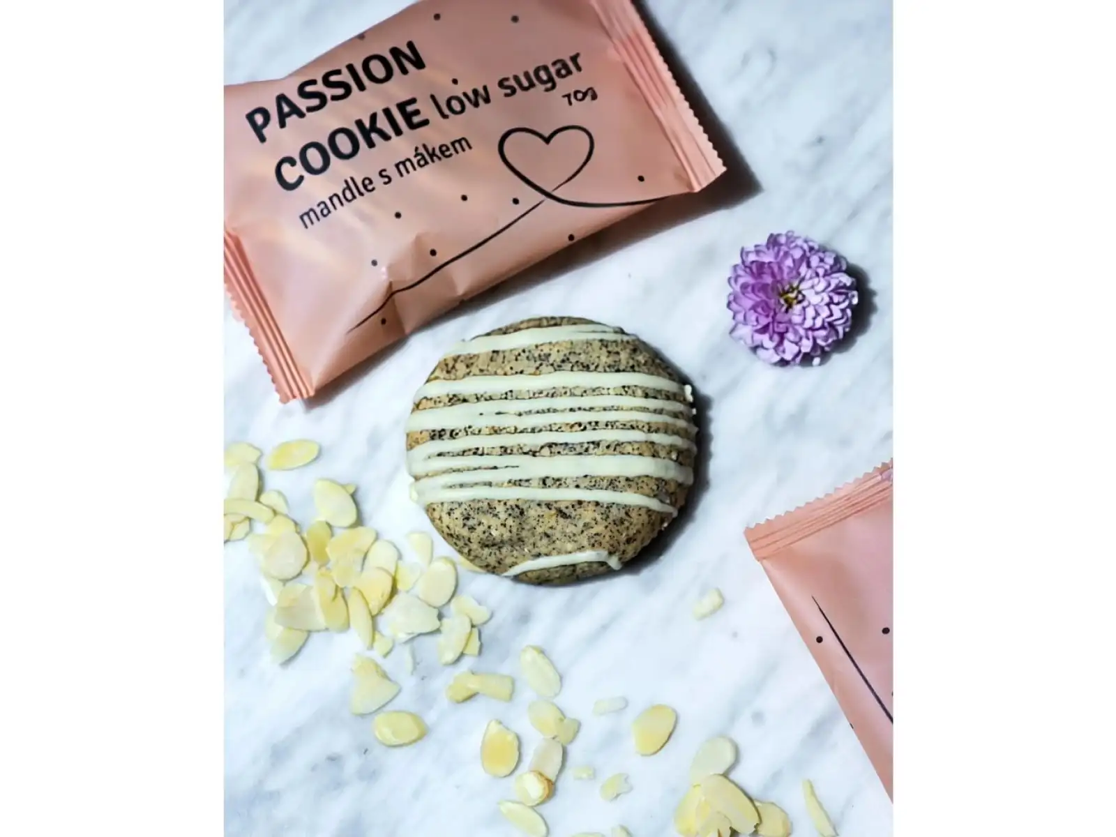 Passion Low sugar cookies Almonds with poppy seeds 70g