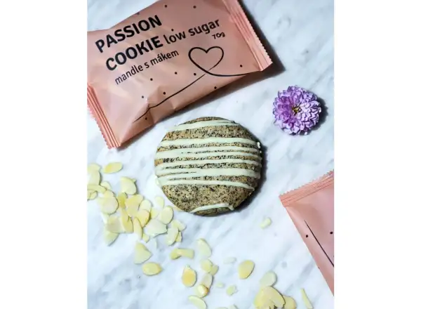 Passion Low sugar cookies Almonds with poppy seeds 70g