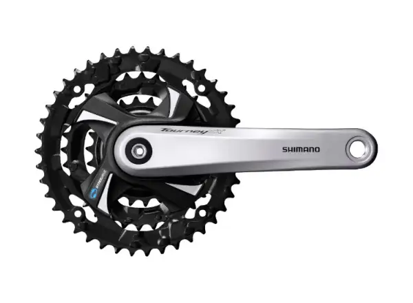Shimano TOURNEY / FC-TX801 42/32/22 cranks without cover silver