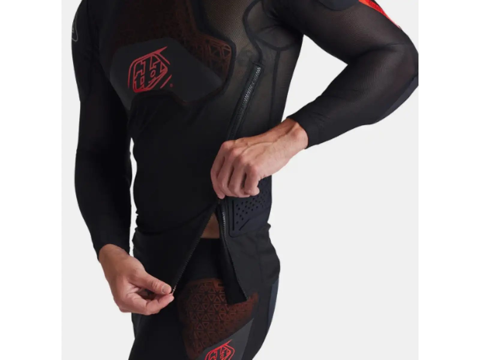 Troy Lee Designs Stage Ghost D3O Solid protective vest with long sleeves Black