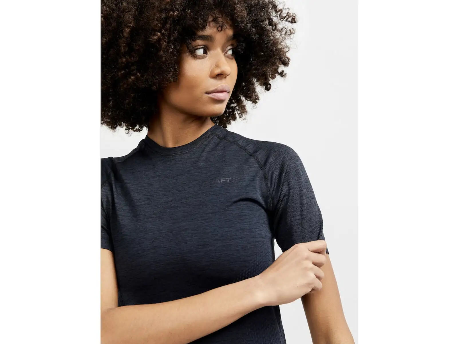 Craft Core Dry Active Comfort women's short sleeve shirt black