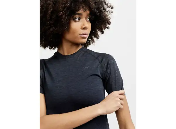 Craft Core Dry Active Comfort women's short sleeve shirt black
