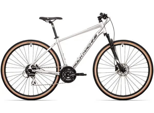 Rock Machine CrossRide 300 gloss silver/black trekking bike