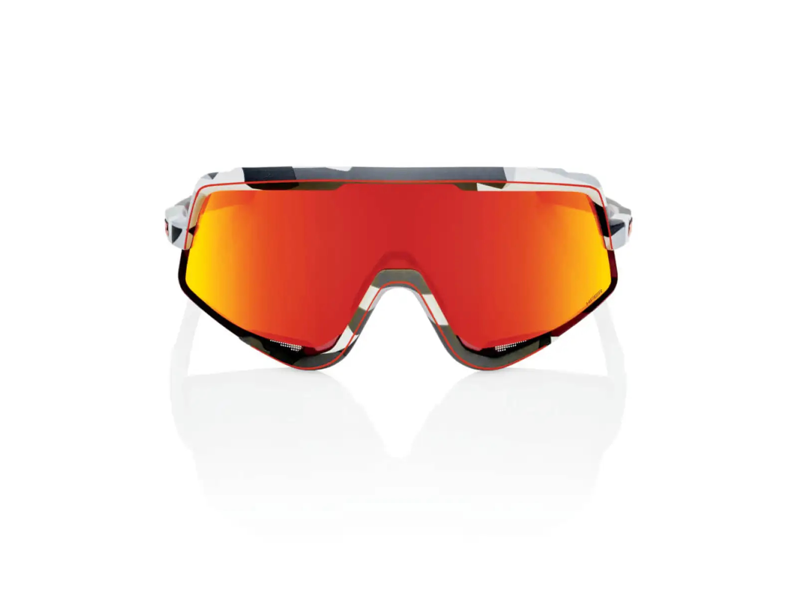 100% Glendale HiPER Red Multilayer Sunglasses Grey Camo/Red