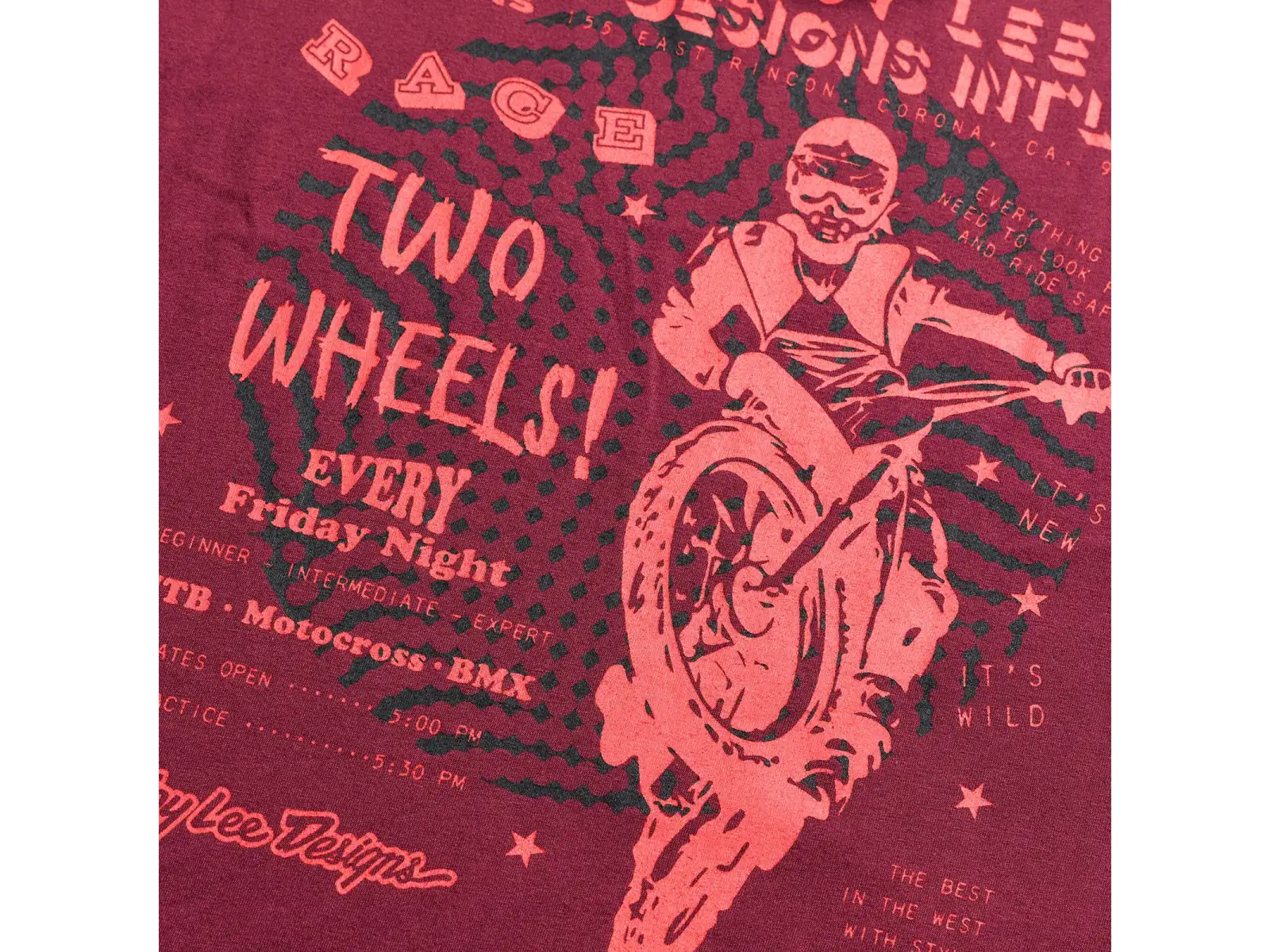 Troy Lee Designs Friday Night men's jersey long sleeve Sangria
