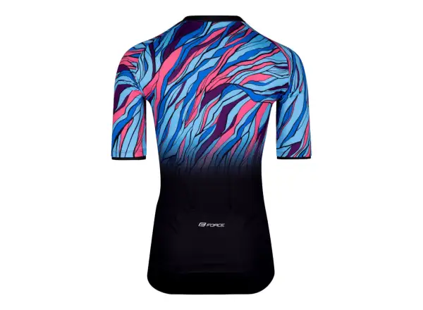 Force Life men's jersey short sleeve black/blue/pink