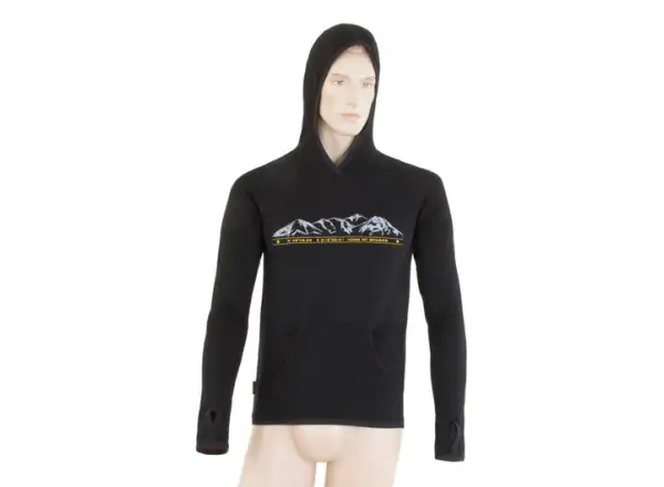 Sensor Merino Upper Mountains men's hoodie black