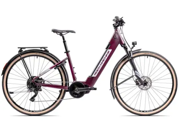 Rock Machine Crossride INT e450 Lady Touring e-bike Matte Crimson / Silver