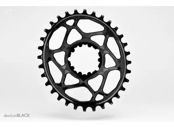 Absolute Black OVAL32 Sram GXP chainring, offset 6mm 32T oval