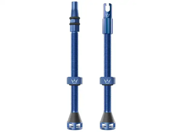 Peatys Holeshot Fast Flow tubeless valves 80 mm Navy