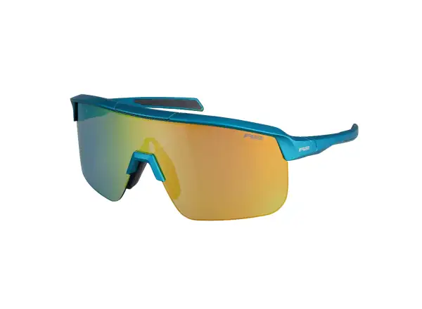 R2 Fusion sunglasses matte turquoise/orange chrome