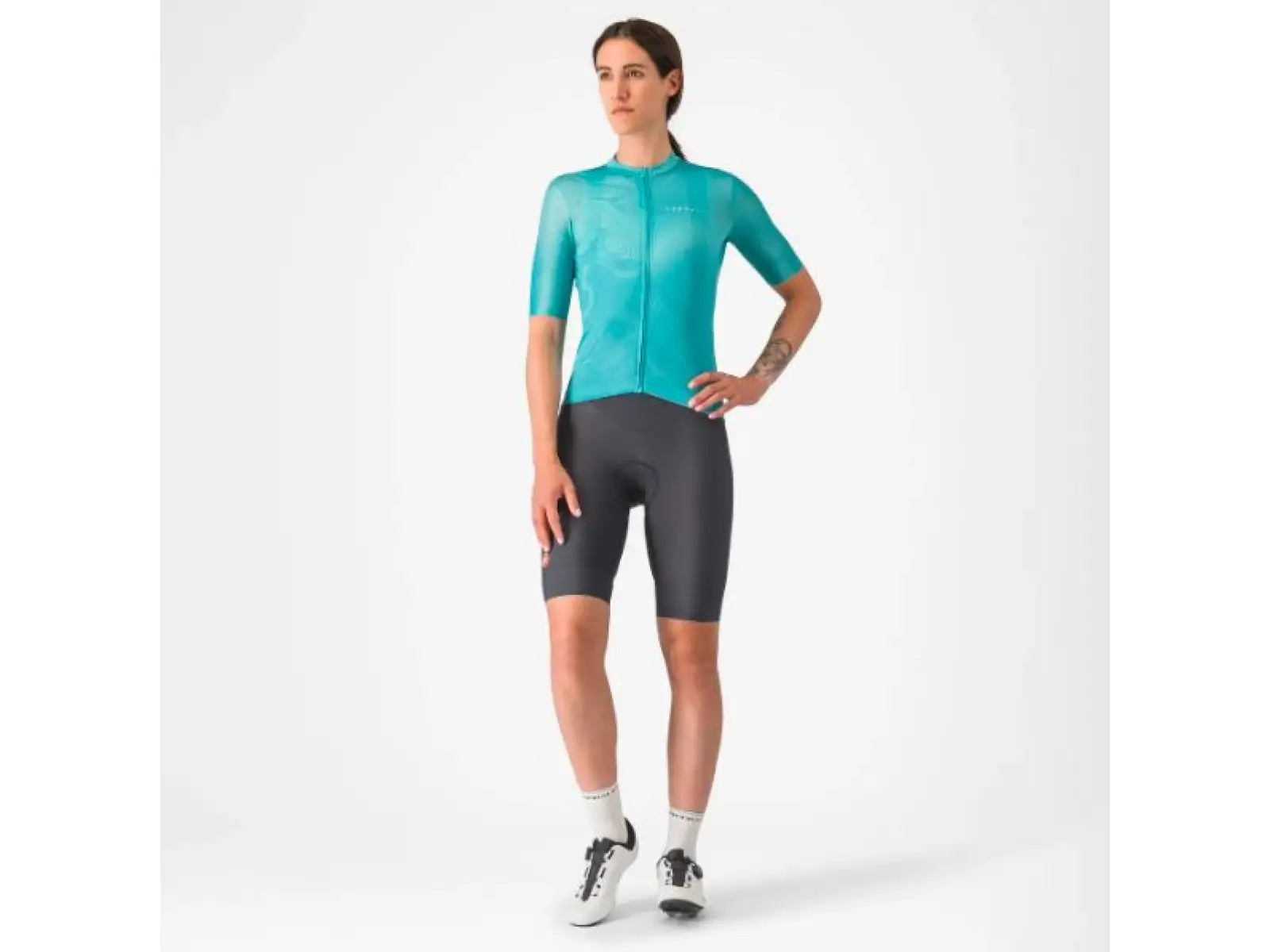 Castelli Fantasia women's jersey short sleeve Pool Blue