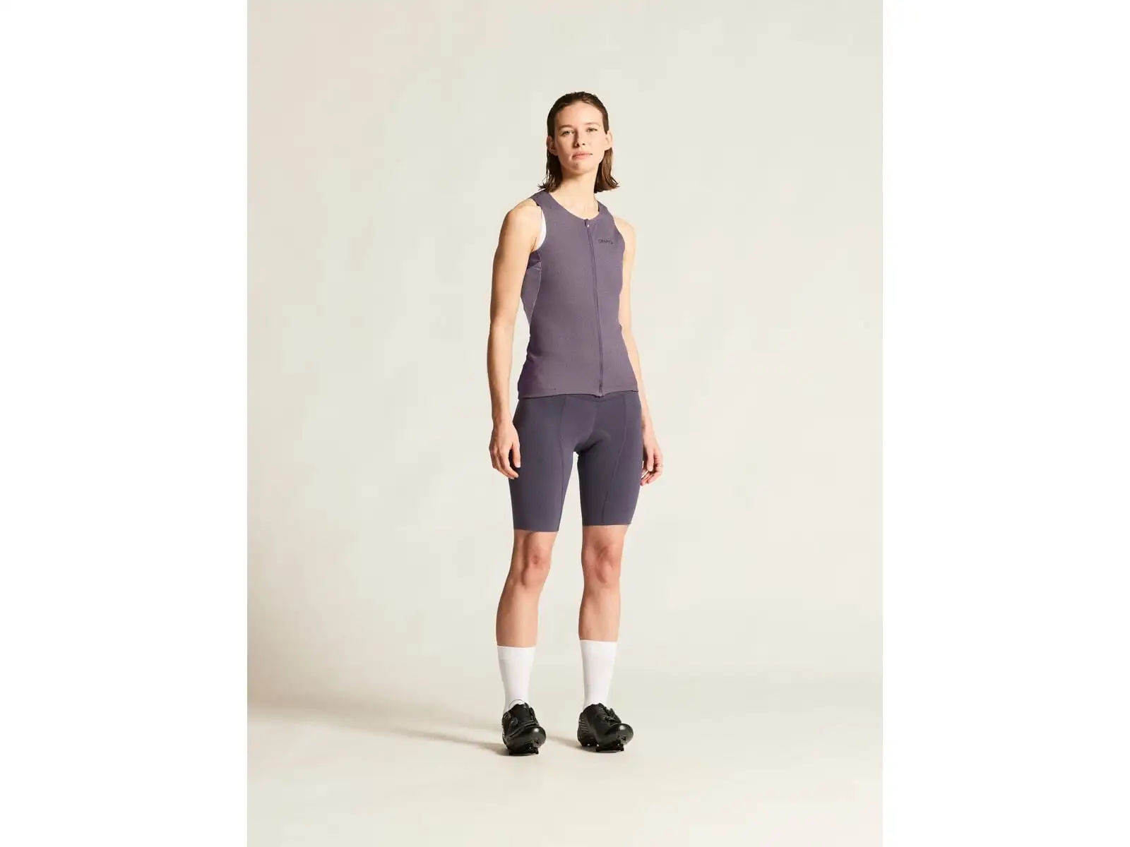 Craft Endur C2 women's cycling shorts with pad purple