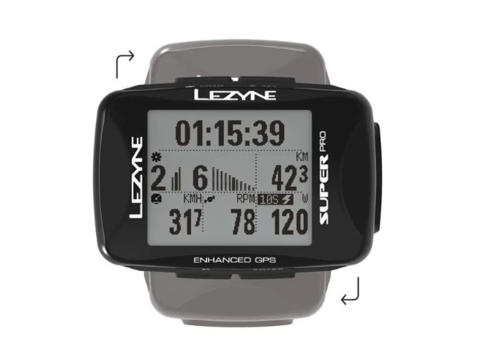 Lezyne Super Pro GPS navigation Black