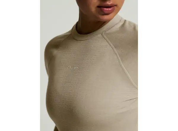 CRAFT Wool Comfort RN LS women's T-shirt beige
