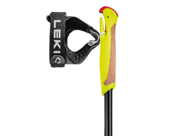 Leki XTA 5.5 Jr. children's cross-country poles Black/White/Neon yellow