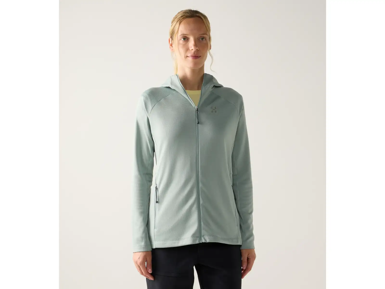 Haglöfs Korp Mid Hood women's sweatshirt Dew Green